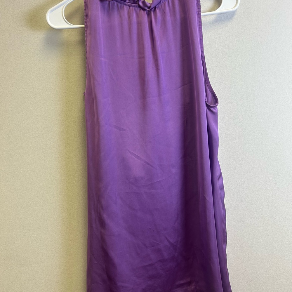 Sunny Leigh Purple Ruffle Tank Top - Picture 3 of 3